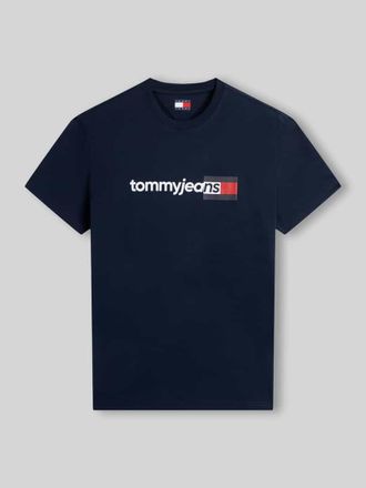 Tommy Jeans Regular Fit T-Shirt aus reiner Baumwolle in Marine, Gr&ouml;&szlig;e XXL