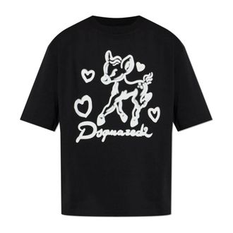 Dsquared2 T-Shirts, male, Black, Size: 3XL Logo T-Shirt