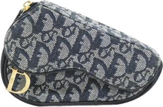 Dior Pre-owned Canvas Pouch - Dames - Vintage Mini Tas - Blauw - ONE Size - Vintage