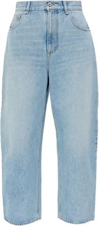 Blumarine Straight-leg jeans - Dames - Loose Fit Jeans - Blauw - M - Katoen - Jeans