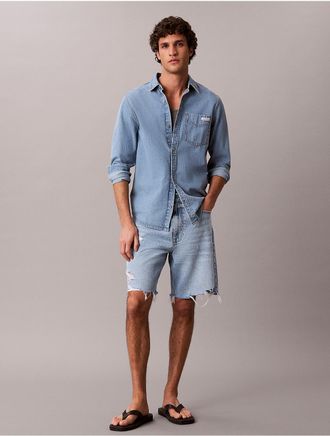 Calvin Klein Jeans Calvin Klein Mens 90s Denim Shorts - Blue - 33