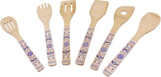 Berghoff Berghoff Patterned Bamboo 6Pc Utensil Set