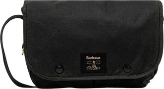 Barbour Field Wax Riever Crossbody Bag - Heren - Schoudertassen - Groen - ONE Size - Katoen - Tassen