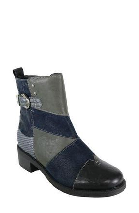 David Tate Swinger Cap Toe Bootie in Black/Grey/Blue at Nordstrom Rack, Size 13