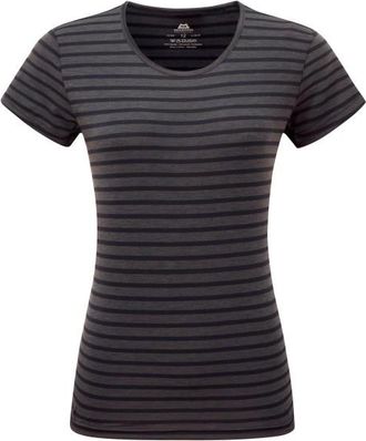 Mountain Equipment Groundup Stripe Tee Funktionsshirt f&uuml;r Damen | grau