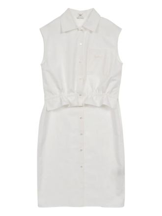 Herm&egrave;s 20s shirt dress pocket detail dress - women - Cotton - 34 - White