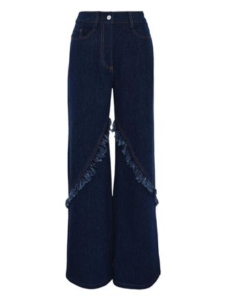Alexis Braxten broek met franje - Blauw