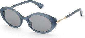 Nina Ricci SNR481 0W47 Womens Sunglasses Blue Size 53