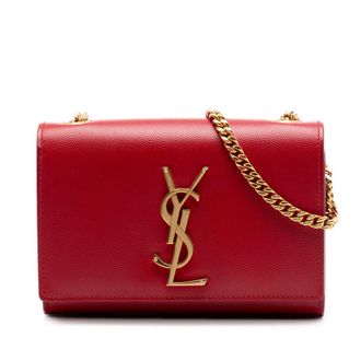 Saint Laurent Pre-owned Saint Laurent Small Grain De Poudre Monogram Kate Crossbody Ladies R2Q4XBW1EZ5OH84W