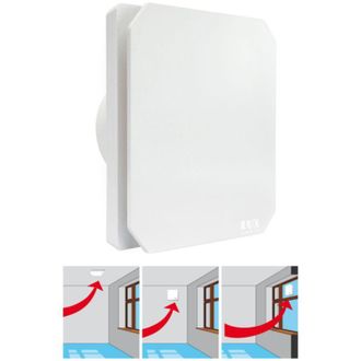 No Brand Aspiratore elettrico assiale &oslash; 120 mm 140 m3h per ricambio aria in bagni ciechi mansarde taverne tensione 220v potenza 15w