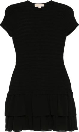 Michael Kors Gesmockte mini-jurk - Zwart