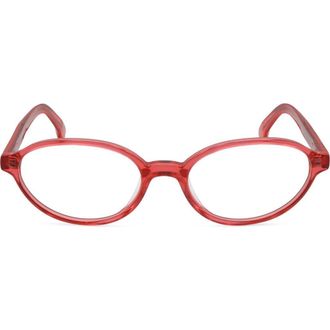 Retro Superfuture 54mm Round Reading Glasses in Red at Nordstrom Rack