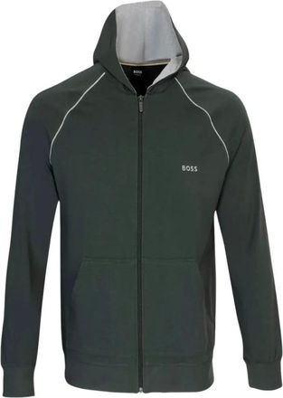 HUGO BOSS Hombre, Sudaderas, Verde, Talla: S