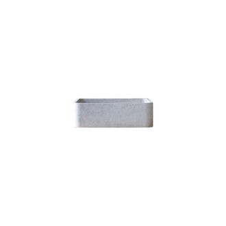 Tikamoon Lavabo cuadrado de hormig&oacute;n gris an. 39 cm