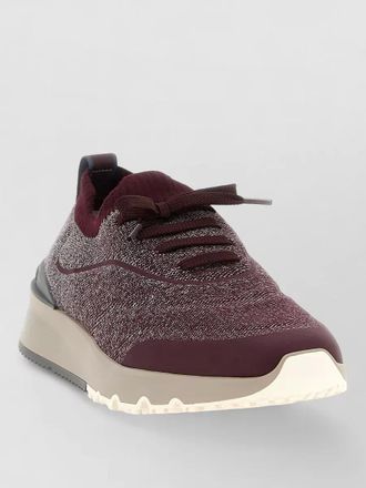 Brunello Cucinelli cotton knit slip-on sneakers