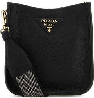 Prada Black Leather Crossbody Bag