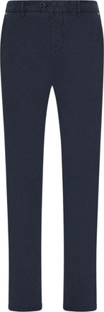 Kiton Verfijnde Katoenen Broek - Heren - Chinos - Blauw - W35 - Katoen - Broeken