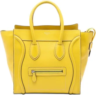 Celine Pre-owned Celine Mini Grained Calfskin Luggage Tote Ladies 5M06IH5L25H24G45