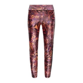 【関税&送料込】Versace Jeans Couture Tape Leggings Versace Jeans Couture Abstract Pattern Leggings | Black