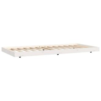 Berkfield Home Bed Frame without Mattress White 90x190 cm Single Solid Wood Pine