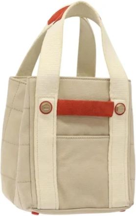 Chanel Tweedehands Canvas handtassen - Dames - Vintage Handtas - Beige - ONE Size - Vintage