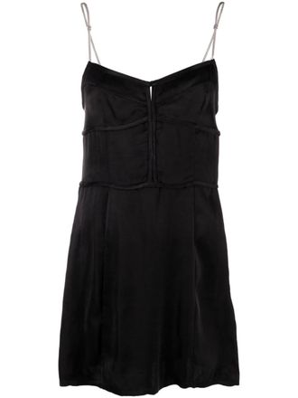 Palm Angels Womens Chain-Straps Mini Dress