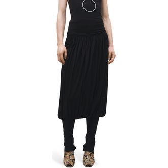 Mango Bubble Hem Midi Skirt in Black at Nordstrom Rack, Size Large