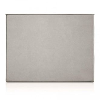 Colch&oacute;n Morfeo Cabecero de madera tapizado gris 150x125 cm. Para cama de 140 cm