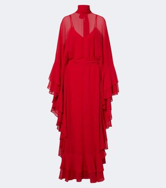 De La Vali Socorro chiffon maxi dress