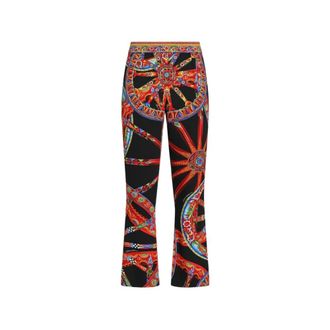 Dolce & Gabbana Kate Waist Flared Broeken - Dames - Vrijetijds broeken - Veelkleurig - L - Broeken