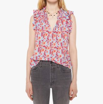 Xirena Womens Bex Top In Cornflower Blue