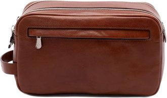Brunello Cucinelli Leren toilettas - Bruin