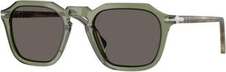Persol Po 3292S 1226B1 Zonnebrillen - unisex - Zonnebrillen - Groen - 52 MM - Accessoires