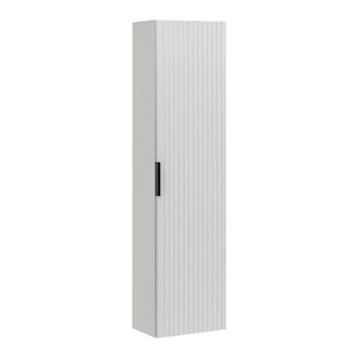 Petits Meubles Columna mural de 1 puerta tableros de melamina y mdf blanco