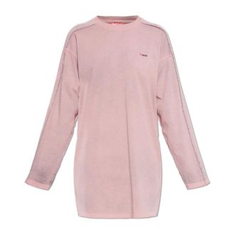 Diesel Kleedjes, Dames, Roze, S, Katoen, D-Aliene Dress