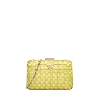 Guess Twiller Clutch - Dames - Clutches - Groen - ONE Size - Katoen - Tassen