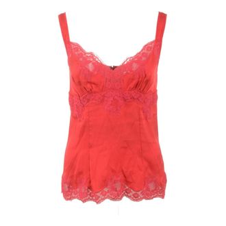 Dolce & Gabbana Lingerie Top - female - Dolce & Gabbana - Sleeveless Tops - Red - XL - Tops