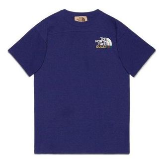 Gucci x The North Face FW21 T-Shirt Blue 671443-XJDRB-4409