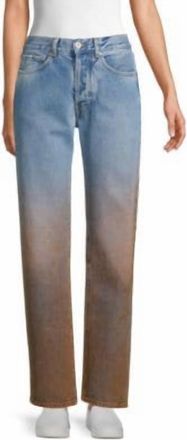 Off-white Womens Straight Jean In Ombre