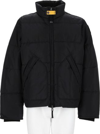 Parajumpers Black Boxy High Collar Polyamide Padded Jacket