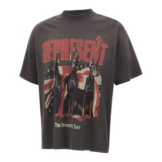 Represent T-Shirts, male, Gray, Size: S Dream On Tour T-Shirt