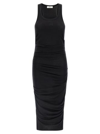 Elisabetta Franchi logo geborduurde jurk