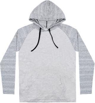 Burnside Raglan Sleeve Hoodie in Heather Ecru at Nordstrom Rack, Size Medium
