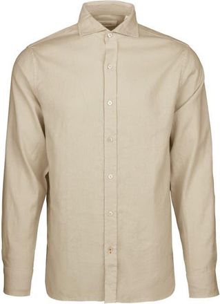 Swims Santorini Stretch Linen & Cotton Button-Up Shirt in Mist at Nordstrom, Size Xx-Large
