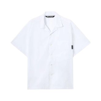 Palm Angels Hombre, Camisas, Blanco, Talla: S