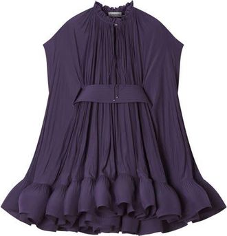 Lanvin Short Charmeuse Dress in Raisin at Nordstrom, Size 36 Eu