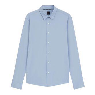 HUGO BOSS Hugo, Casual Shirts, male, Blue, Size: XS Roan Shirt