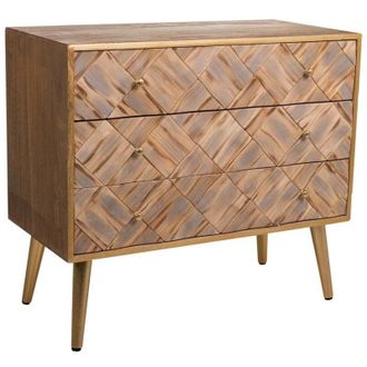 Wanderlust Deco Wanderlust Deco - C&oacute;moda De Madera Marr&oacute;n 73x36x65