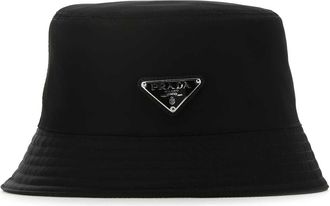 Prada Womens Bucket Recycled Nylon Hat Black Poliammidericiclata
