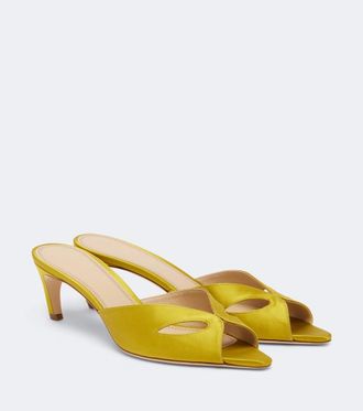Victoria Beckham Harlow Mask satin mules